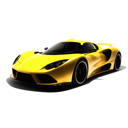 Rented supercar